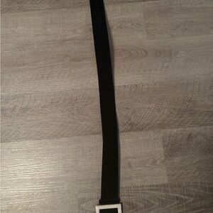 Thick Black rhinestone velvet Belt